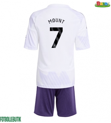 Manchester United Mason Mount #7 Bortaställ Barn 2025-26 Kortärmad (+ Korta byxor)